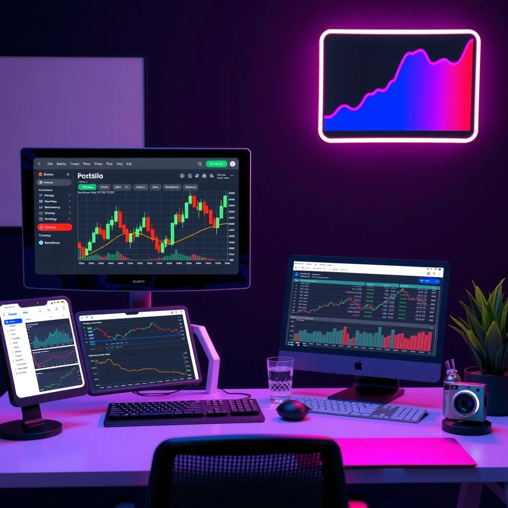 Estación de trading del simulador Stock Strategy