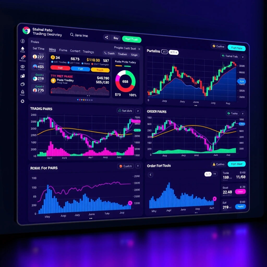 Vista completa del simulador Crypto Tycoon